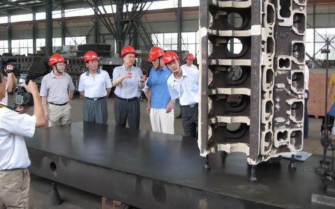 浙江省常（cháng）務副省長陳敏爾視察杭（háng）機鑄造